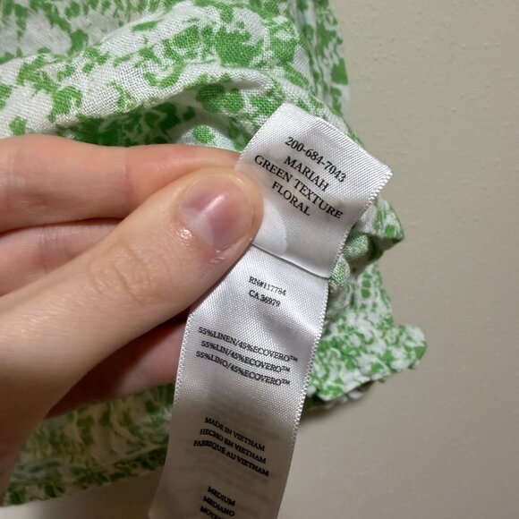 Rails Mariah Blouse Top Green Texture Floral - Picture 11 of 11